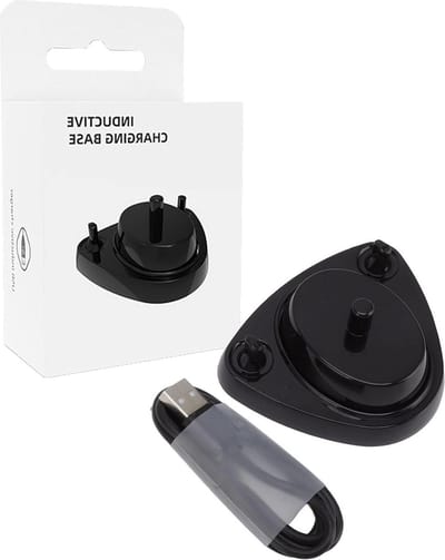Inductieve Oplaadbasis Elektrische Tandenborstel - USB Oplader met Oplaadkabel - Zwart .