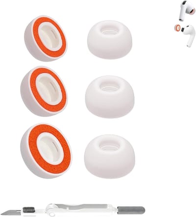 Comfortabele Memory Foam Oordopjes voor AirPods Pro - 3 Pairs, Geluiddemping, Diverse Maten S/M/L, Zwart