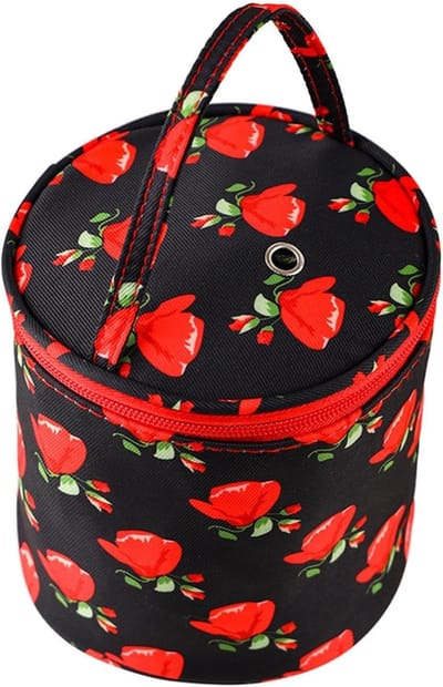 Gehaakte tas Organizer - Breien Project Bag - Garen Opbergen - Rits Antislip Handvat - 14x13.5 cm - Enkele Attributen