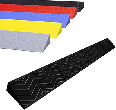 Kunststof Drempelhulp voor Binnen en Buiten - Antislip Oprijplaat voor Rolstoel, Fiets en Kruiwagen