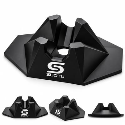 Suotu standaard step - Stuntstep/kinderstep Standaard - Step Stand Fit Meest Major Steps - Anti-slip - Zwart
