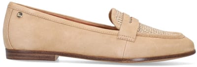 No Stress - Dames - Beige suède loafers - Maat 36