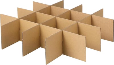 Verhuisdozen Verdelers - Beschermers Karton - Breekbare Items Beschermen - Stevige Constructie - 335x8x03 cm - Khaki