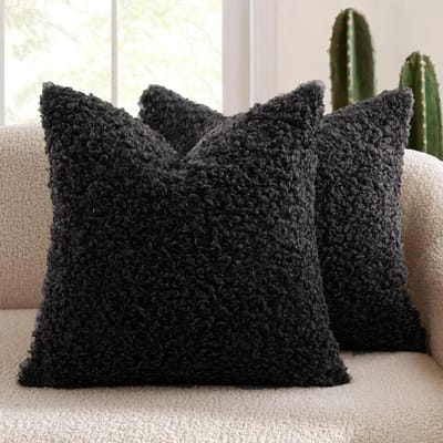 Pluche Lamswol Kussenhoes Teddy Krullend Verdikt Kussensloop Zacht Scandinavisch Minimalistisch Bankkussenhoes Gezellige Woondecoratie 30x50cm