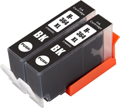 Dual Set Inktcartridge Geschikt voor HP 364XL / 364 - 2x Zwart