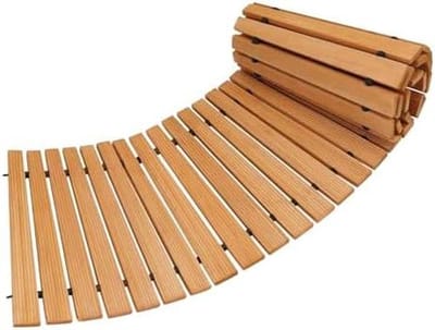 Houten Tuinpad - Loopbrug Buiten - Buitenpad Creëren - Weerbestendig Antislip - Opvouwbaar - Houtkleur