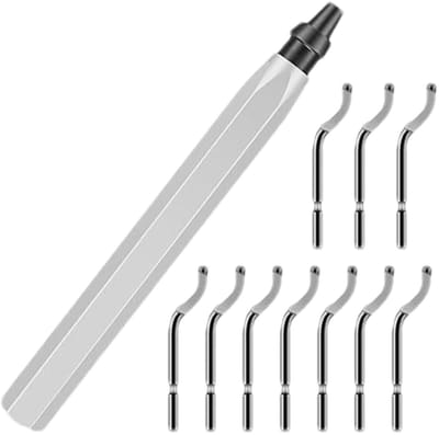 Ontbraamgereedschap Set - Randafwerker Metaal - Glad Maken Buizen - Ergonomisch Handvat - 10 Extra Snijders - Wit