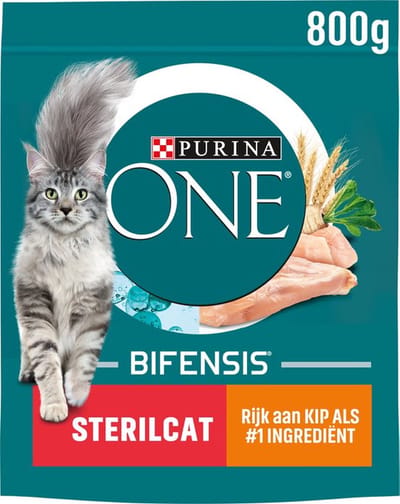 6x Purina ONE Sterilcat - Kattenvoer Droogvoer - Kip- 800g