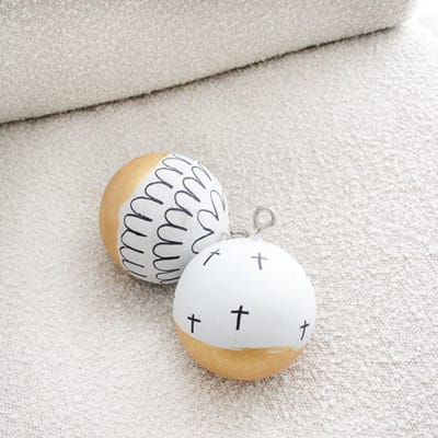 SET VAN 4 HOUTEN DECO BALLEN - HOMEDECO - HOUTEN DECORATIE - LITTLE LOFTS