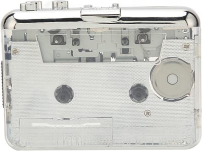 Draagbare Cassette Speler met USB naar MP3 Converter, 3.5mm Hoofdtelefoon Jack, Compatibel met OS X en PC voor Muziek Liefhebbers