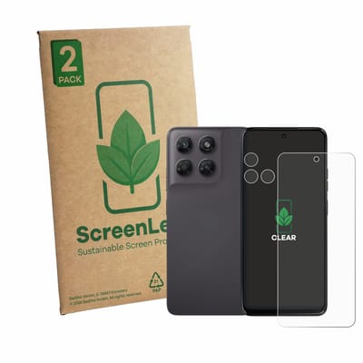 2 Stuks Screenprotector voor Motorola Moto G47 (Voor+Camera) - Hoogwaardige Beschermfolie transparant