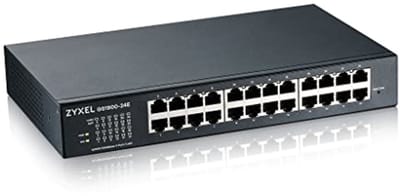 24-Port Gigabit Switch met Smart Management | Rack/Table Mount en Fanless | VLAN, IGMP en QoS | Voor MKB