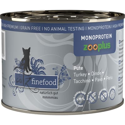 6x200g Kalkoen Monoprotein Catz Finefood Kattenvoer