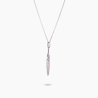 Pinchme Charms - Grote veer bedel – Licht van vorm, diep van betekenis - Echt zilver - Handgemaakt in Nederland - Luxe cadeauverpakking - Ketting Sieraden