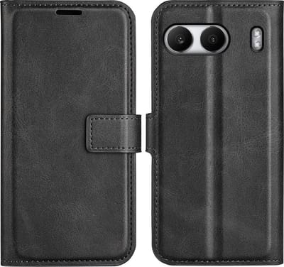 Coverup Hoesje - Geschikt voor OnePlus Nord 4 Hoesje - Coverup Deluxe Book Case - Zwart