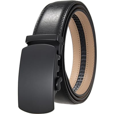 Twee-laags Koeienhuid Riem, Zakelijke Automatische Gesp Riem Ly25-1064-1 110-130CM gray