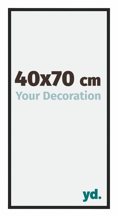Your Decoration - Fotolijst 40x70 cm - Aluminium - Zwart Mat - New York