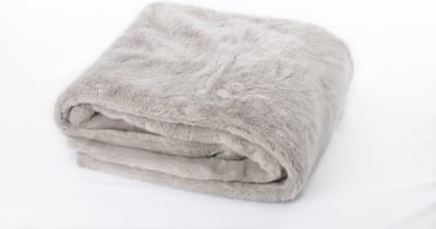 Fleece Plaid Iris - 130x160cm - Grijs - Lekker warm