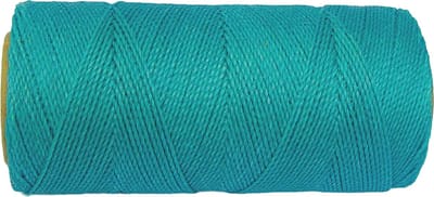 Macramé Koord - TURKOOIS / TURQUOISE - #229 - Waxed Polyester Cord - Klos ca. 173mtr - 1mm Dik