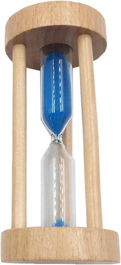 Zandloper - Minutenteller - Tijd Meten - Klassiek Ontwerp - 10 cm Hoog - Blauw