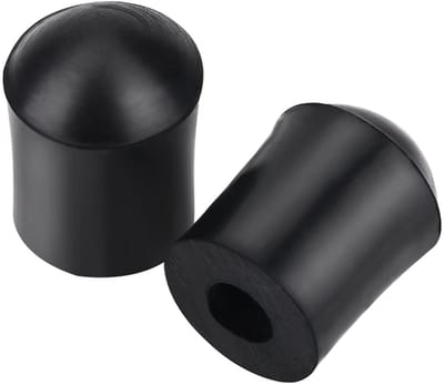 Dailygoods- Contrabas Eindpin Rubber Tip - 2 Stuks - Antislip - Vloerbescherming - Langdurig Gebruik - Vermindert Ruis - Contrabasaccessoire