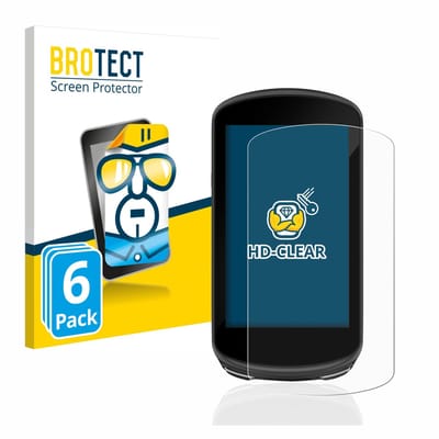 BROTECT - Screenprotector voor Garmin Edge 1030 Plus - Folie Beschermfolie transparant 6 Stuks