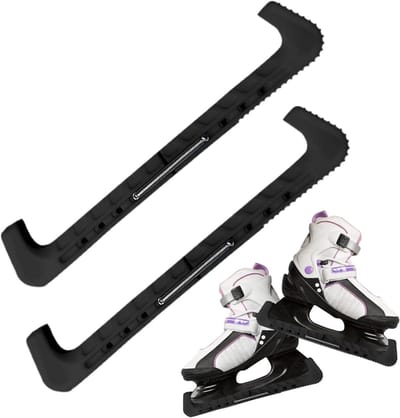 Schaatsbeschermers - Schoenhoezen - Schaatsen Beschermen - Verstelbaar PVC - 30 cm - Zwart
