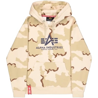 Hoodie met groot logo Alpha Industries Basic