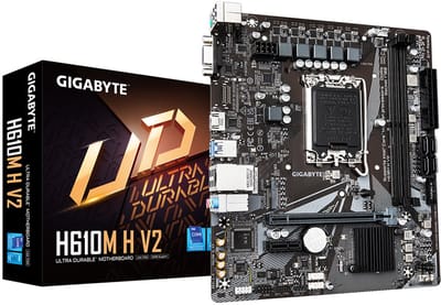 GIGABYTE H610M H V2 Moederbord - Intel H610 - Intel LGA1700 - DDR5 RAM - Micro-ATX