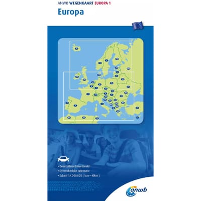 Anwb*wegenkaart Europa 1. Europa - Anwb Wegenkaart