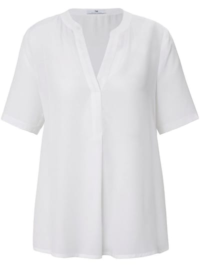 Blouse korte mouwen Van Peter Hahn wit