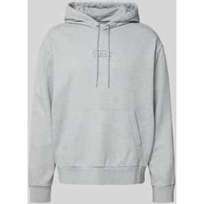 Hoodie met labelstitching