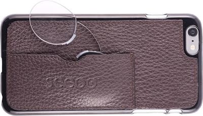 Seeoo Light Bruin Pince-nez bril +1.5 met iPhone 6 PLUS hoesje met vak