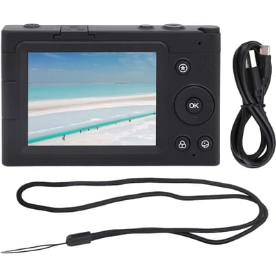 Appareil photo numérique 4K, écran 2,83 pouces, 64 MP, autofocus, vlogging, zoom numérique 28x, beauté