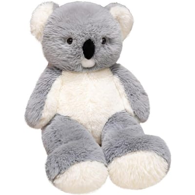 Reusachtige Koala Pluche Kussen Slaapmaatje Kussen Bank Decoratie Pop Knuffeldier Speelgoed Verjaardagscadeau 80cm grijze kleur