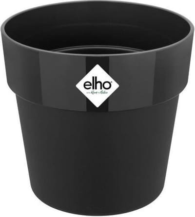 Elho B.for Original Rond 30 - Bloempot voor Binnen - 100% Gerecycled Plastic - Ø 29.5 x H 27.3 cm - Living black