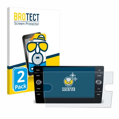 BROTECT - Screenprotector voor Volkswagen T6 2021 Discover Media 8" - Folie Beschermfolie matte 2 Stuks