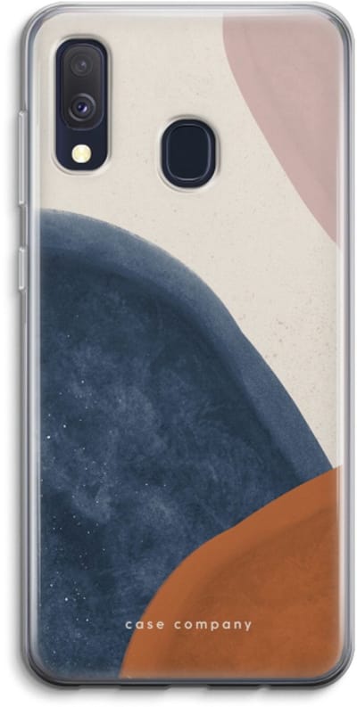 Case Company® - Hoesje geschikt voor Samsung Galaxy A40 hoesje - Geo #1 - Soft Cover Telefoonhoesje - Bescherming aan alle Kanten en Schermrand