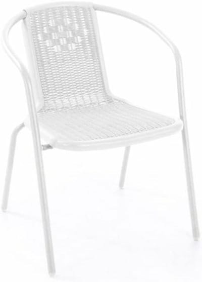 Tuinstoel met armleuningen - Balkonstoel Terrasstoel - Buiten Ontspannen - Gevormd Kunststof Zitting - 53.5 x 60.5 x 74 cm