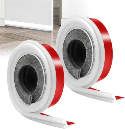 Effectieve Deur Dichtstrip - 2 Stuks Zelfklevende Borstelstrip 100cm x 3cm, Aanpasbare Onderstrip voor Stof en Insecten, Ideaal voor Binnen- en Buitendeuren, Wit
