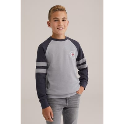 WE Fashion T-shirt Light Grey Taglia: 134/140 | Maglioni Outlet | Unisex | Grigio