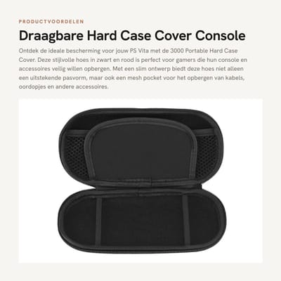 Dailygoods - Draagbare Hard Case Cover - Console Bescherming - Compact Formaat - Waterdicht en Schokbestendig - Accessoires Organizer - Geschikt voor...