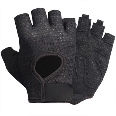 Gants de Cyclisme Respirants en Mesh Sportif Antidérapants Demi-Doigts pour Entraînement Sports de Plein Air Randonnée Escalade pour Femmes