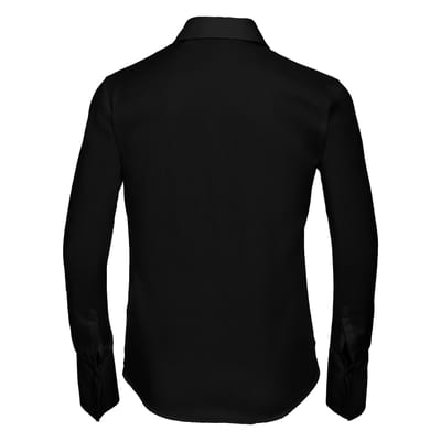 Russell Collection Dames/Dames Ultimate Shirt Met Lange Mouwen (Zwart)