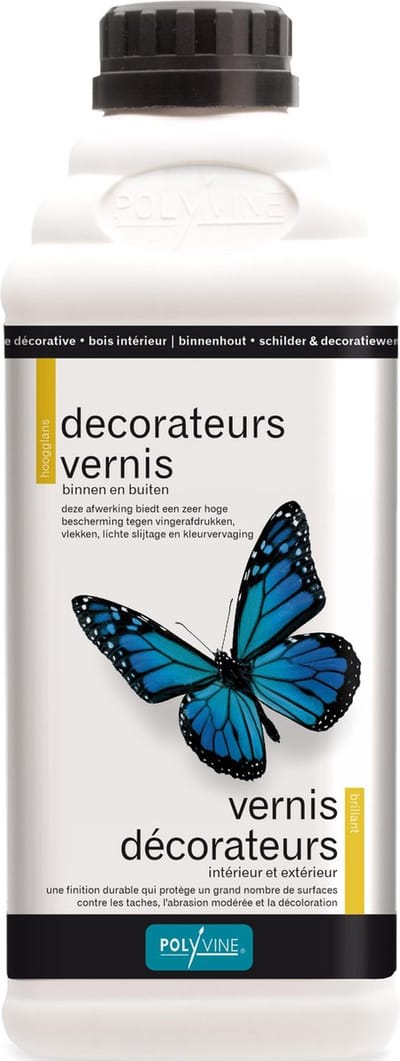 Polyvine Decorateursvernis - hoogglans 1 liter