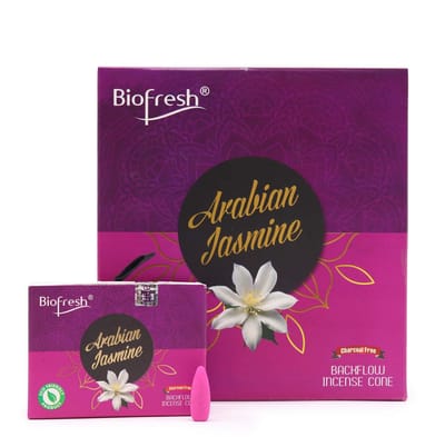 Biofresh Backflow Wierookkegels (40 kegels) - Arabische Jasmijn