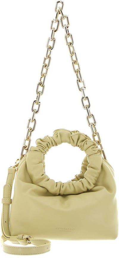 SEIDENFELT MANUFAKTUR Handtas Schoudertas Norrvik Handbag Midi Light Yellow / gold Lichtgeel