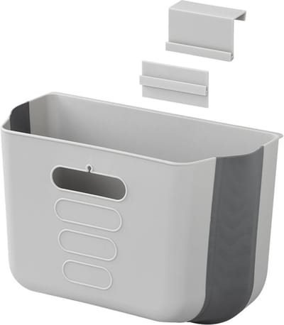 ProPlus Opvouwbare afvalbak - 6 liter - Compact en ideaal voor caravan en camper - Grijs