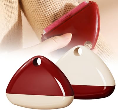 Pluisroller - 2 stuks - Pluisroller - 10 × 2,8 × 7,6 cm - Wasbare pluizenverwijderaar - Draagbaar - Herbruikbaar - Geschikt voor het verwijderen van dierenharen en kleding - Wit, Rood