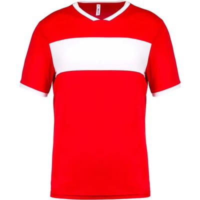 Herensportshirt 'Proact' met korte mouwen Red/White - XXL